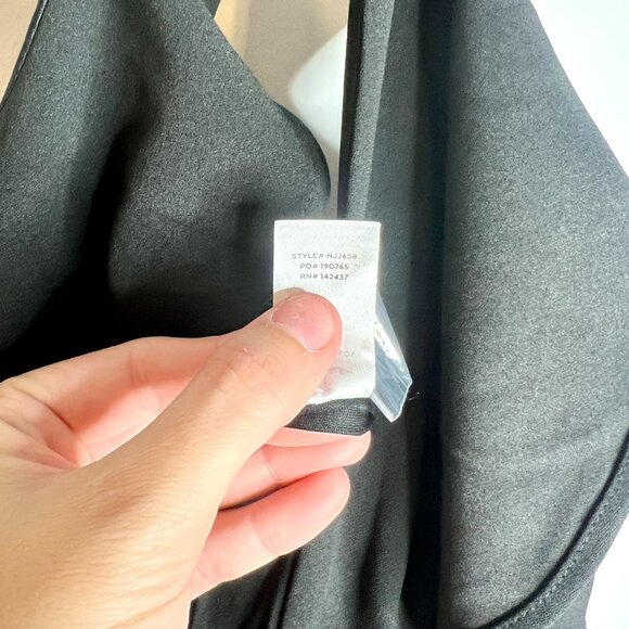 Lulus Elegant Flair Black Ruffled Wide-Leg Halter Jumpsuit Wedding Party M NWT - Picture 6 of 7